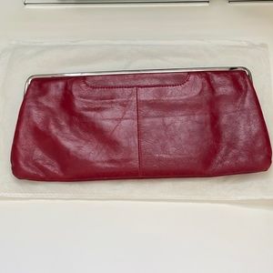 Beautiful, red Hobo clutch - only used once!